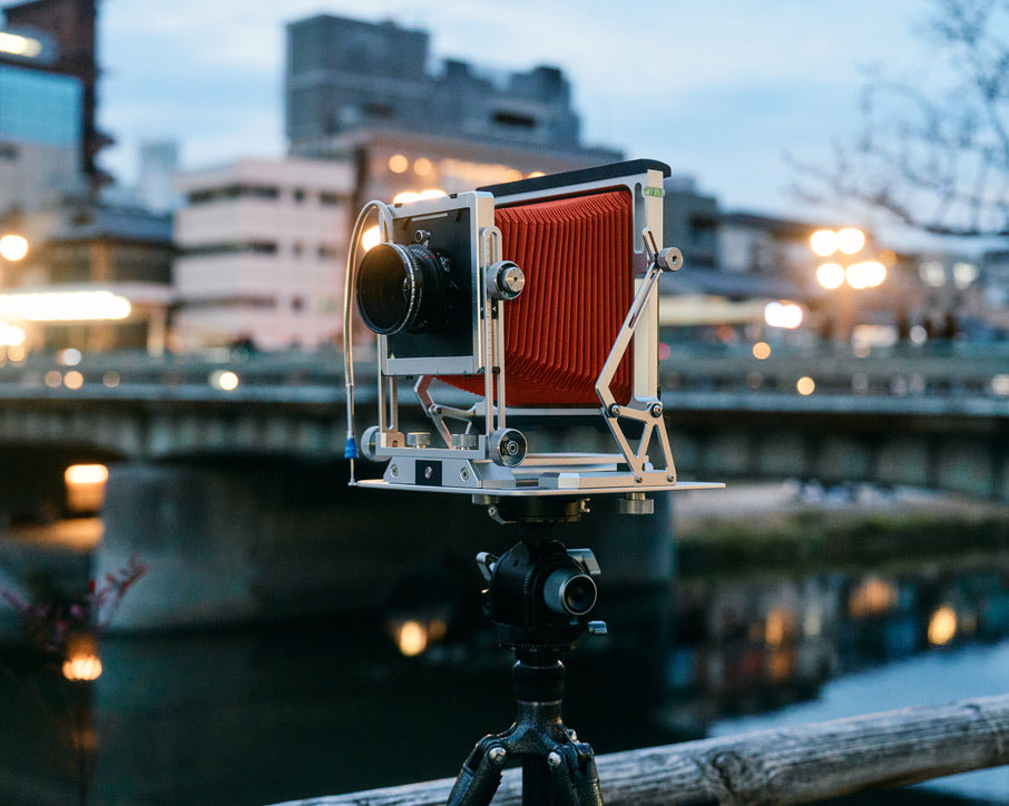HSINCAM FM45-P 4×5 camera, Linhof lens board interface